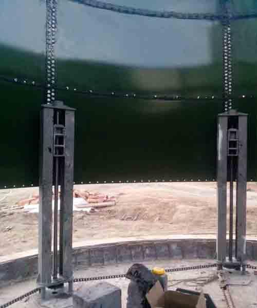 Glass Lined Waste Water Storage Tanks , Vitreous Enamel Coating Process 0