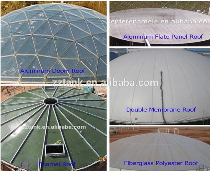 Glass Lined Water Storage Tanks with Conical Roof Lowest Maintenance Requirements 0