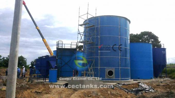 Durable Glass Fused Steel Tanks / Leachate Storage Tanks For Landfill 0