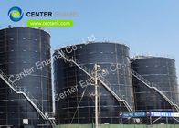 Center Enamel Bolted Steel Fire Water Tanks With Aluminum Roofs