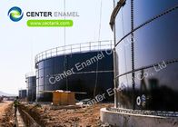 30000 Gallons Glass Lined Steel Industrial Liquid Tanks For Wastewater Treatment Plant