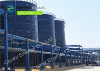 Food Grade Bolted Steel Dry Bulk Storage Tanks For Farm Plant Blue Color