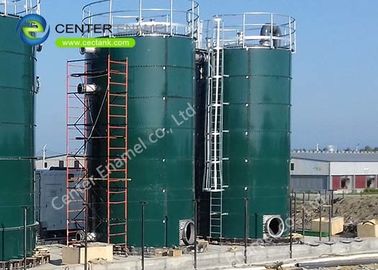 30000 Gallons Glass Lined Steel Liquid Storage Tanks With Double Membrane Roofs