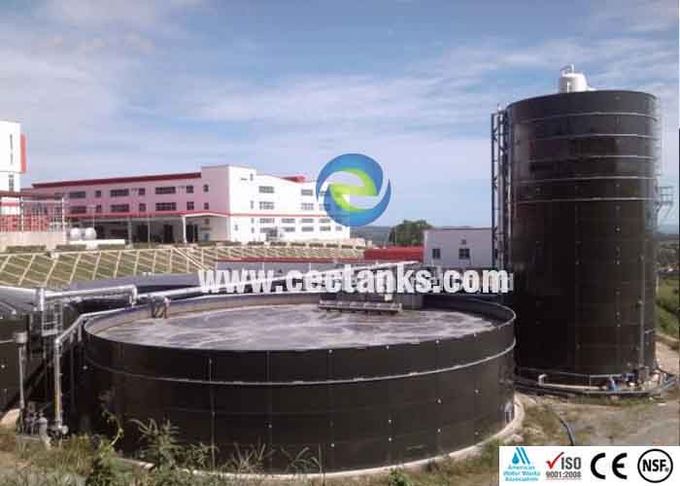 Industrial Glass Fused Steel Tanks for High Corrosive Liquid / Slurry Storage 0