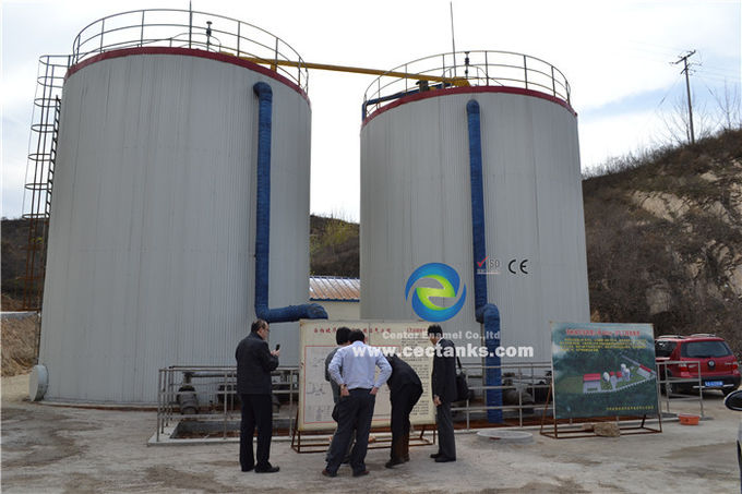 Glass Fused to Steel Tank for Farm Agriculture Livestock Biogas Biogmass Anaerobic Digester Plant 0
