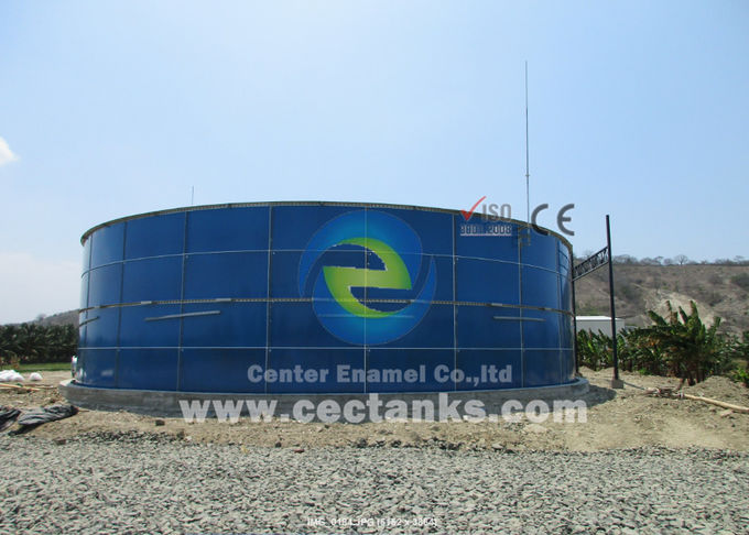 Anti Corrosion Glass Fused Steel Tanks For Biogas Storage With Tough Enameled Steel Plates 0